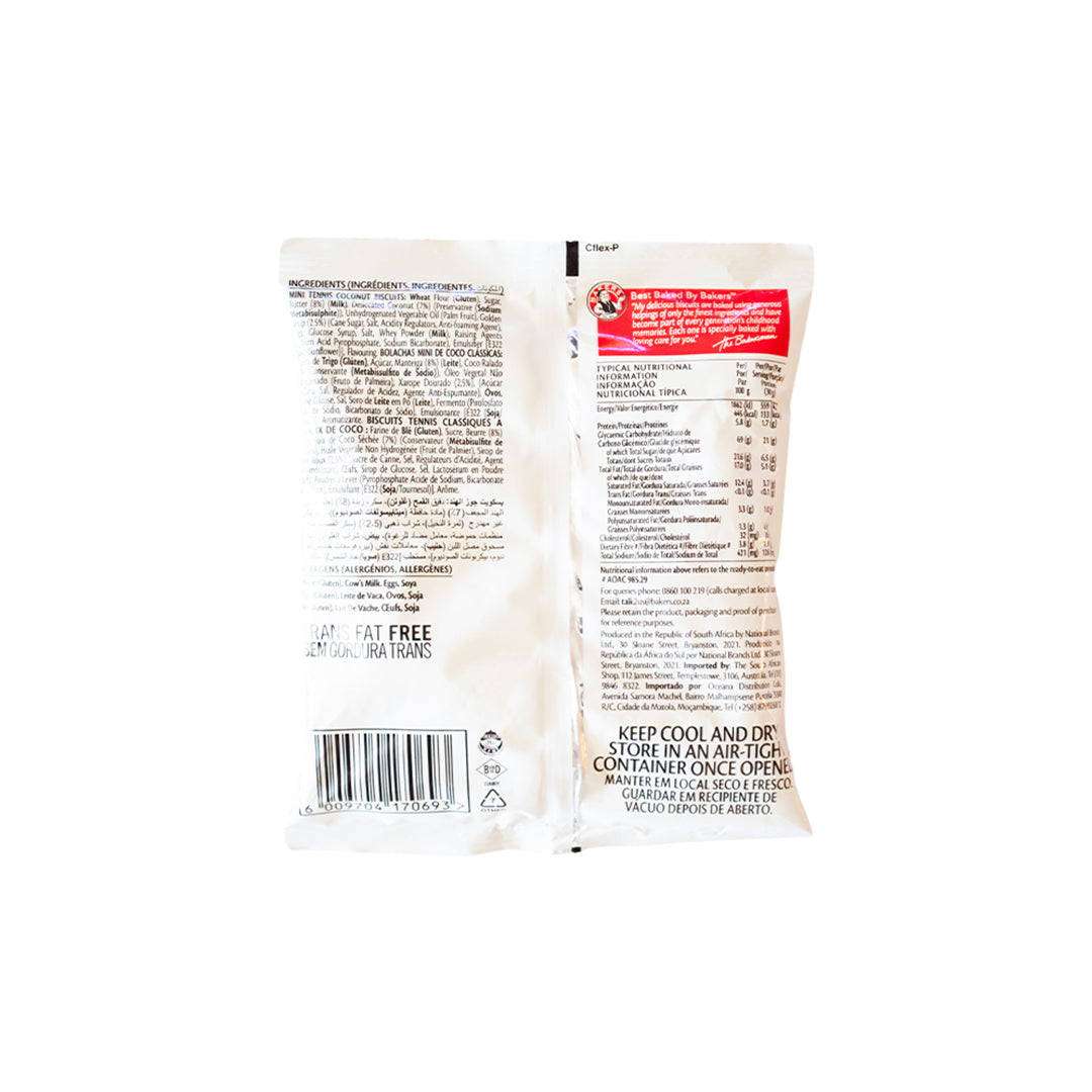 Bakers Tennis Mini Classic Coconut Biscuits 40g