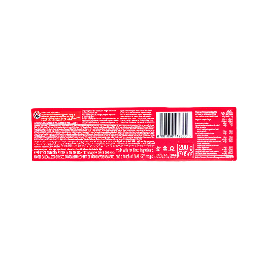 Bakers Jolly Jammers Raspberry 200g