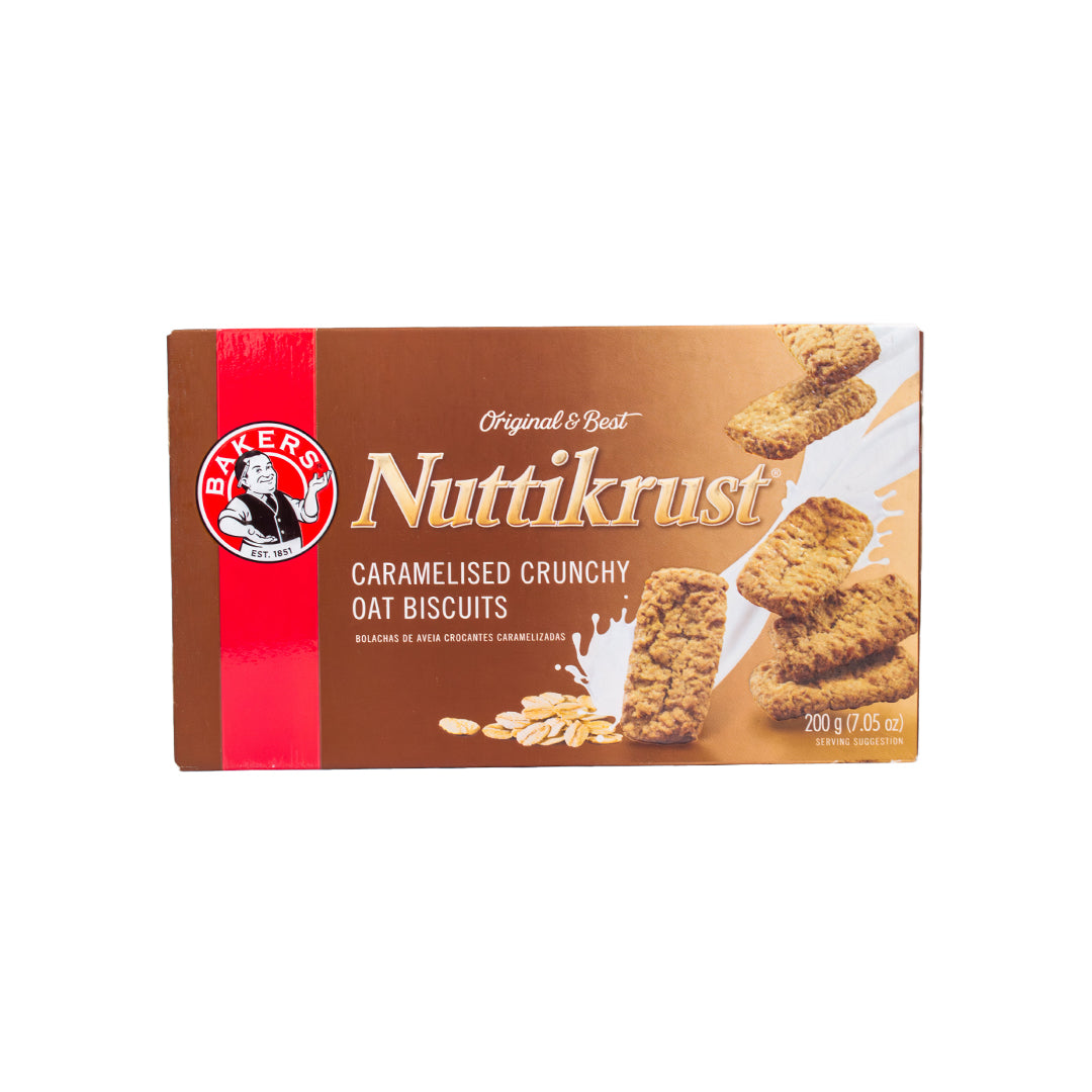 Bakers Nuttikrust Caramelised Crunchy Oat Biscuits 200g