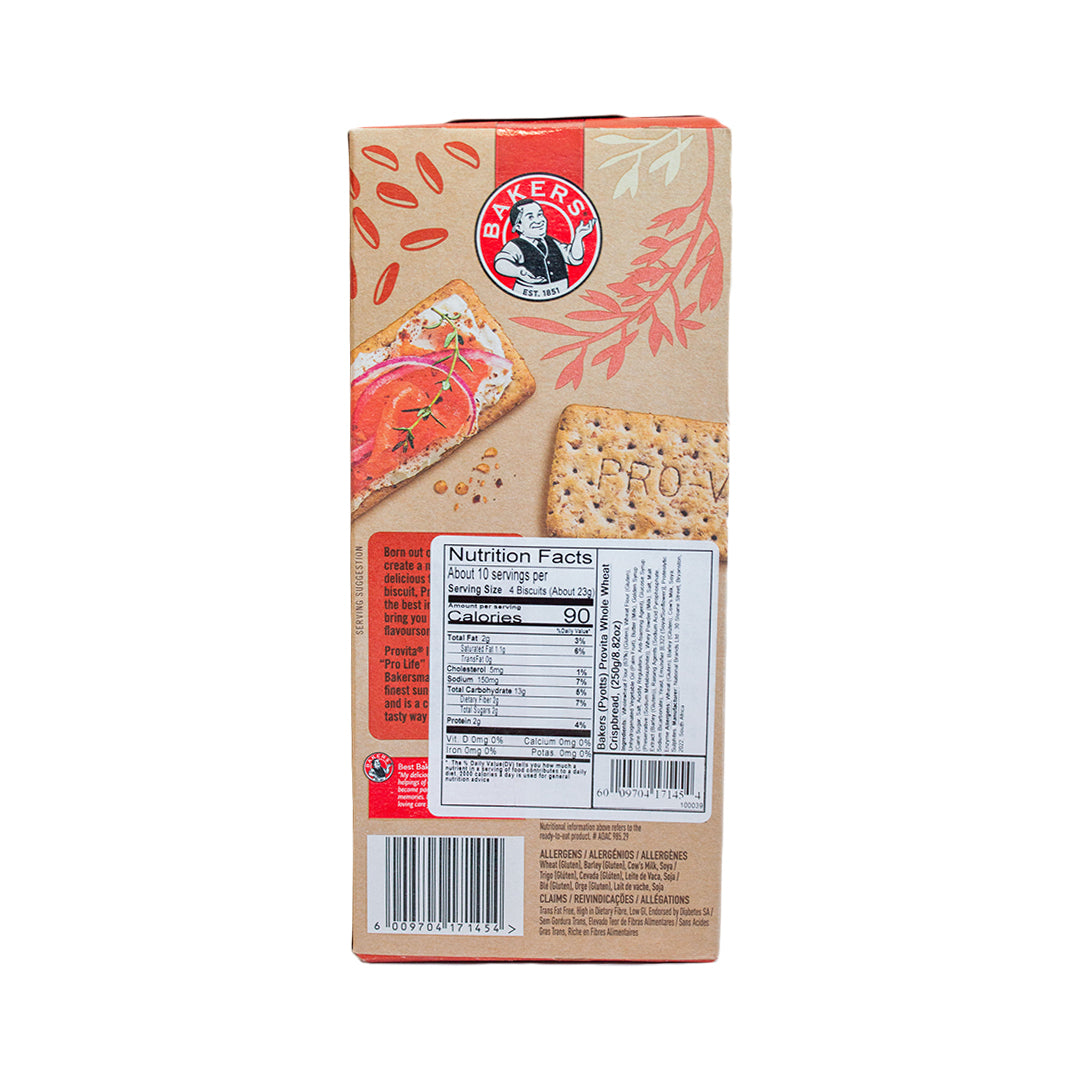 Bakers Provita Wholewheat Crispbread 250g