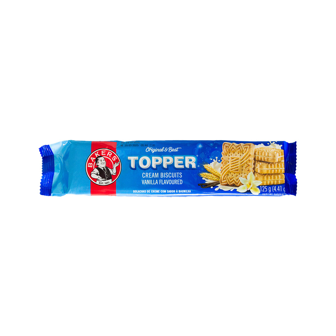 Bakers Topper Cream Biscuits Vanilla Flavoured 125g