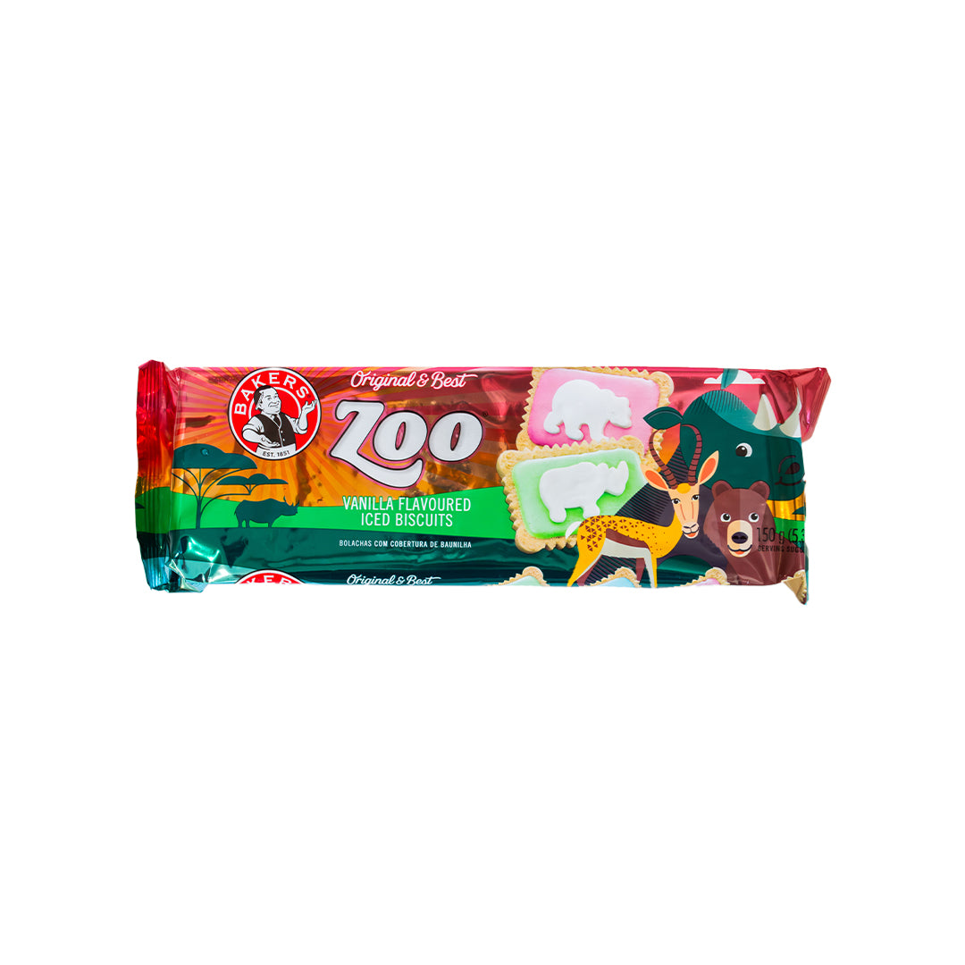 Bakers Zoo Vanilla Flavoured Iced Biscuits 150g