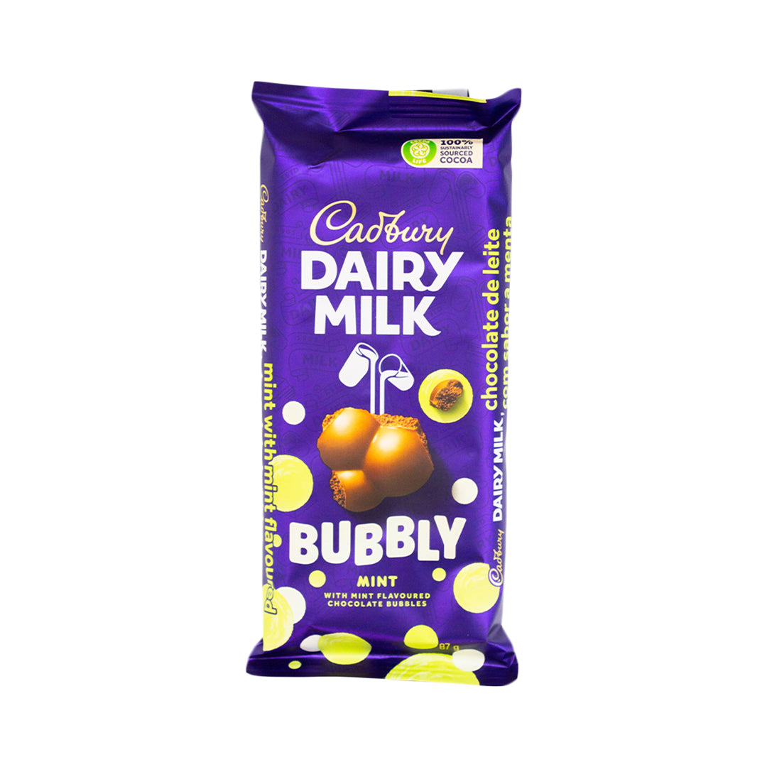 Cadbury Bubbly Mint Chocolate 87g