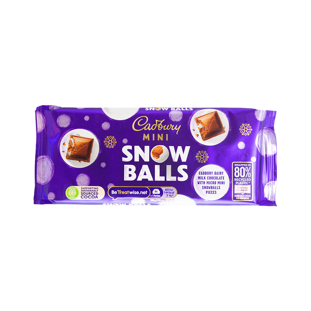 Cadbury Mini Snowballs Chocolate Bar 110g