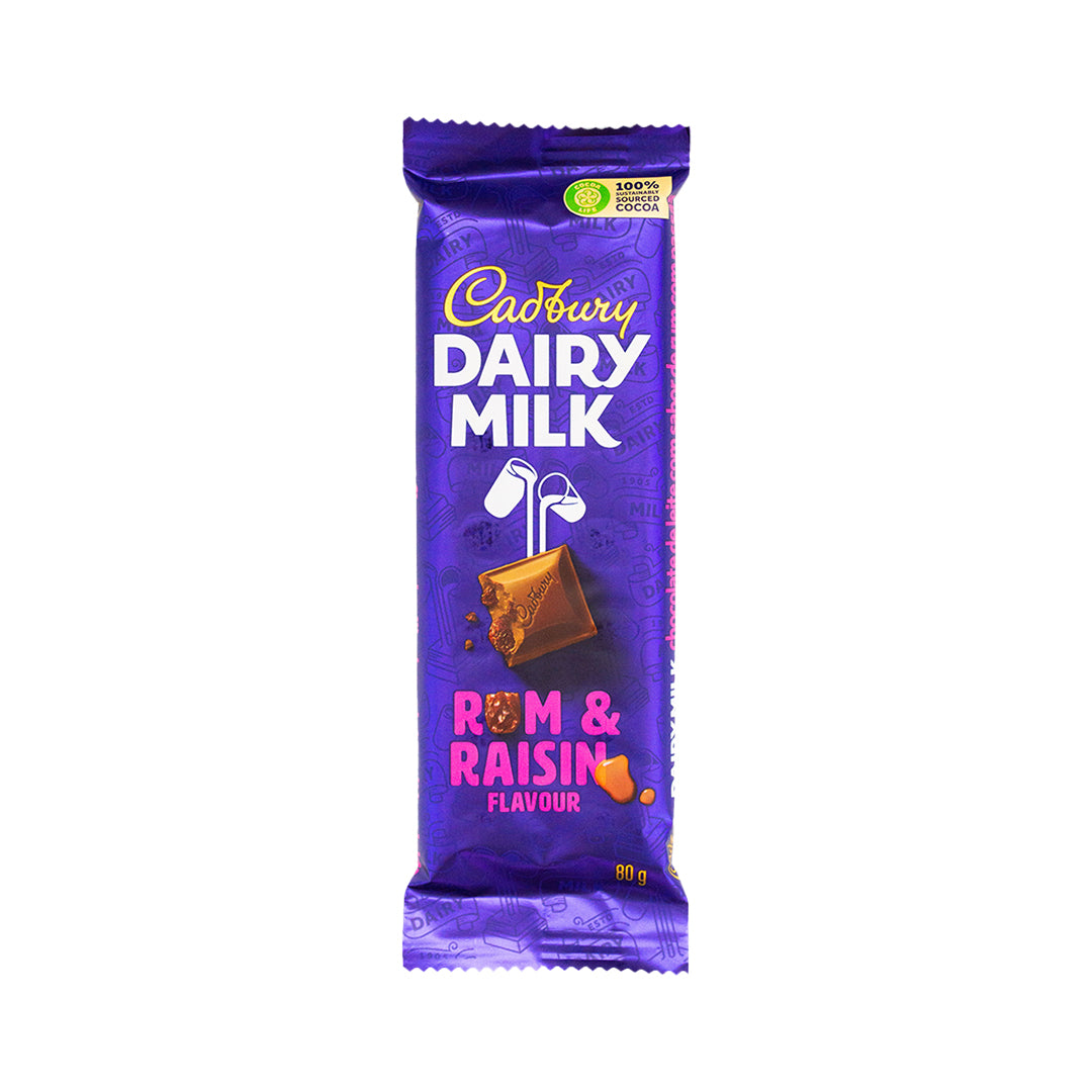 Cadbury Rum & Raisin Chocolate 80g