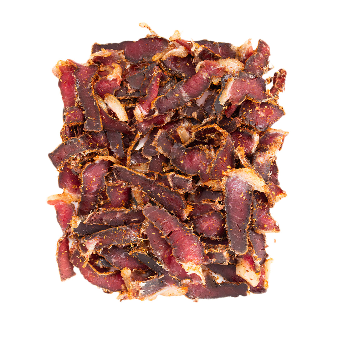 Spicy South African chili biltong slices from Dutchy’s
