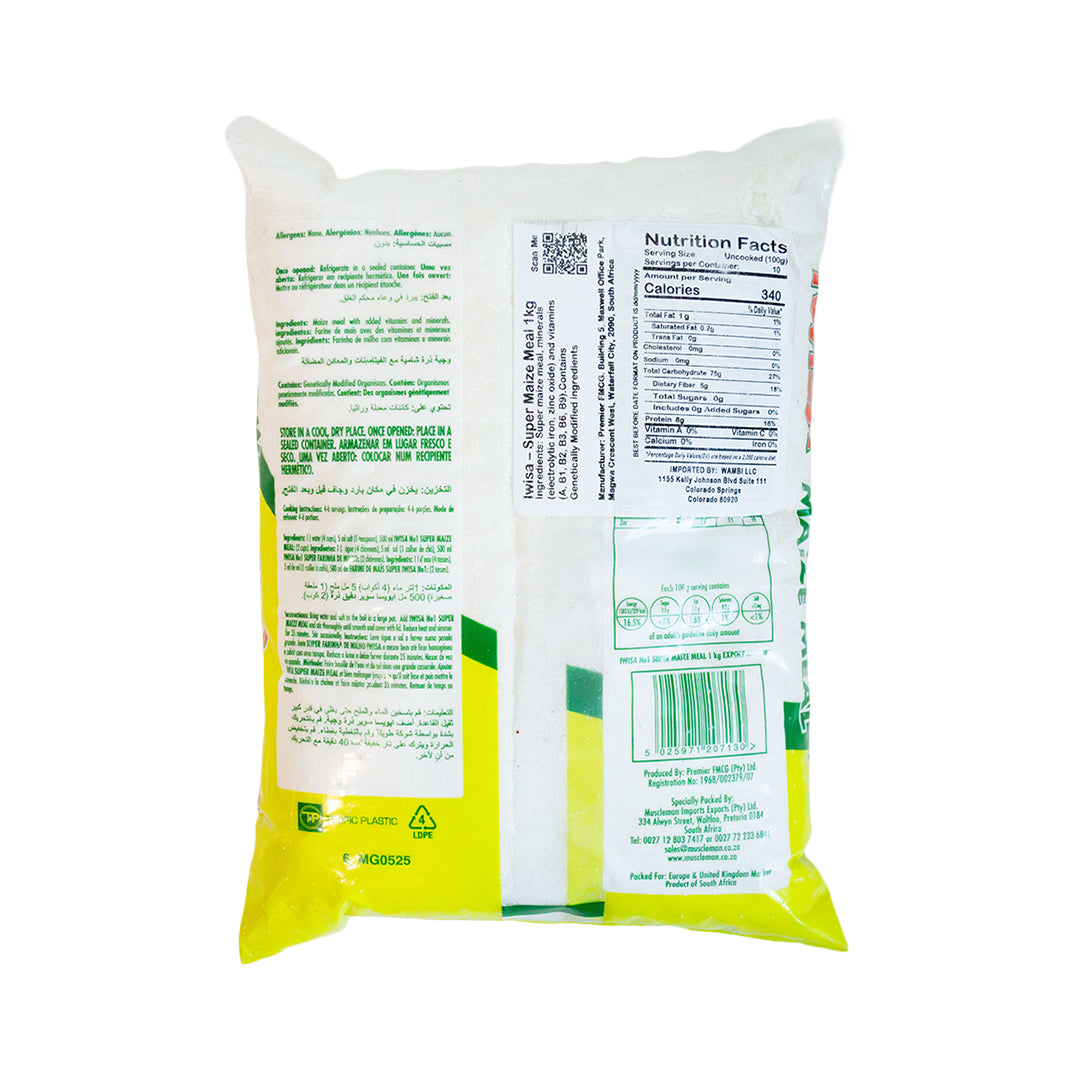 IWISA Super Maize Meal Plastic Bag 1kg
