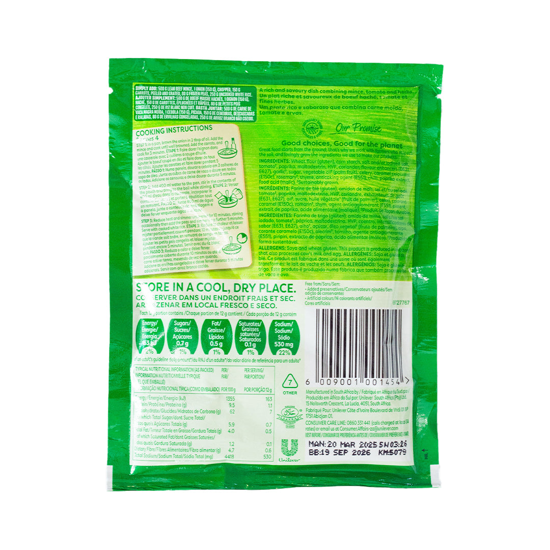 Knorr Dry Cook-in-Sauce Savoury Mince Mix 48g