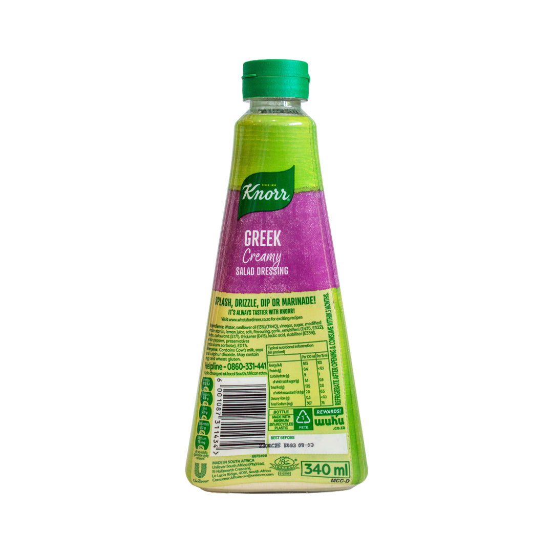 Knorr Greek Creamy Salad Dressing 340ml