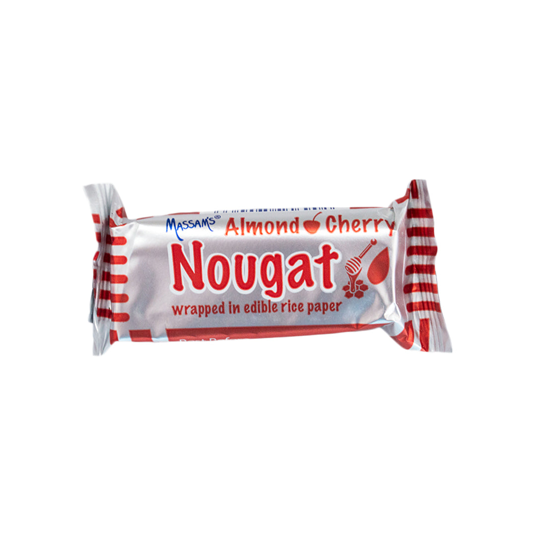 Massam's Almond Cherry Nougat 25g
