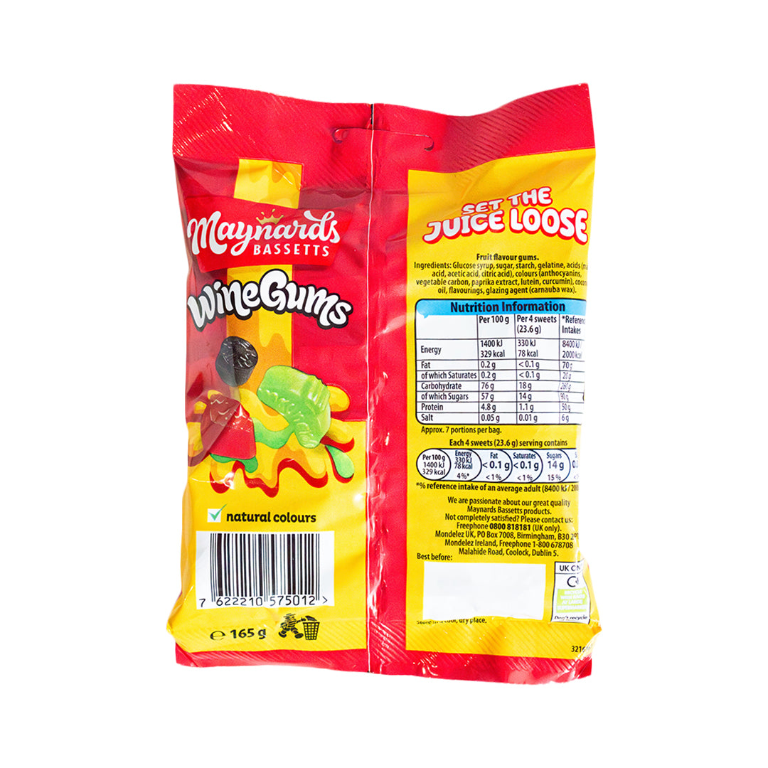 Maynards Bassets Wine Gums 165g