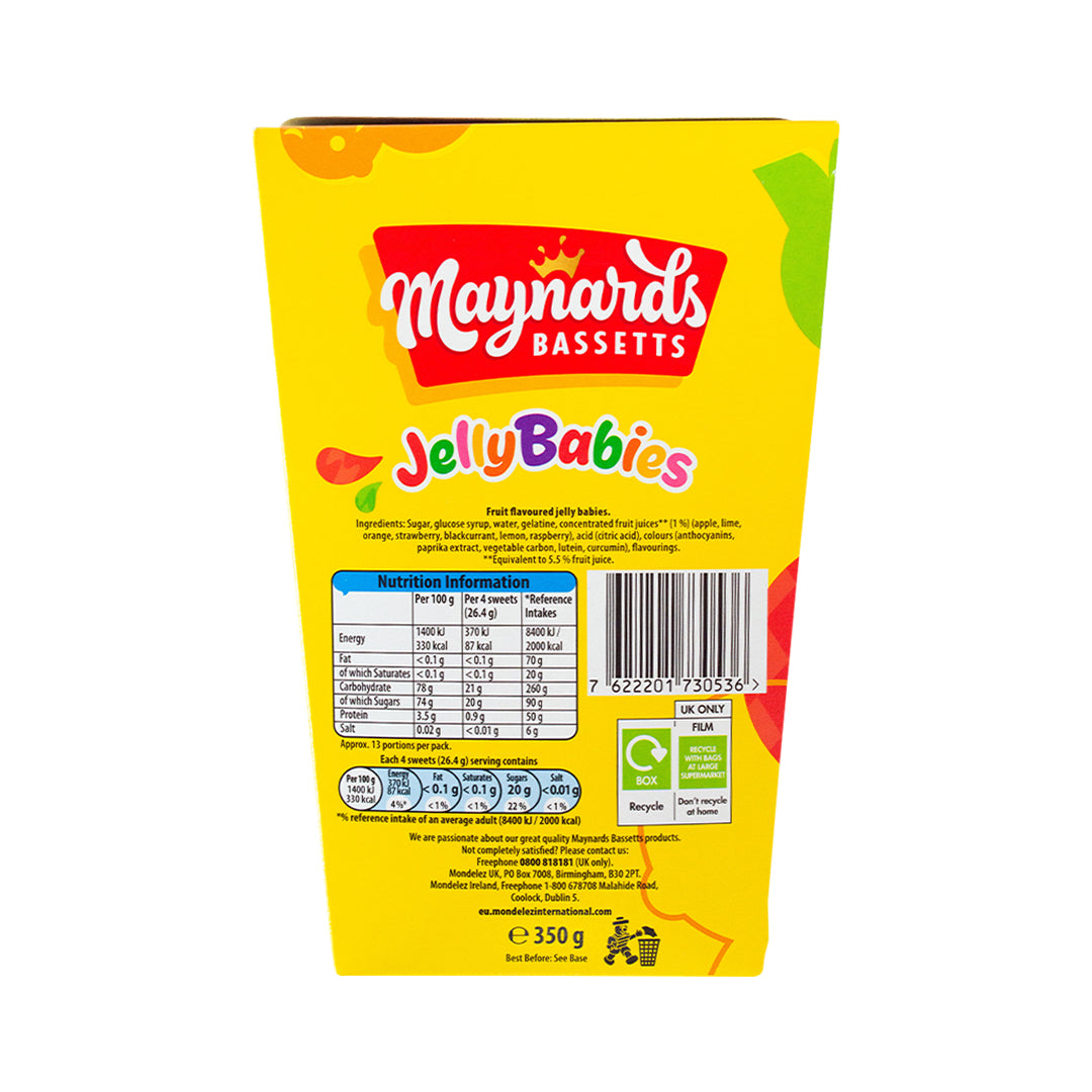 Maynards Bassetts Jelly Babies 350g