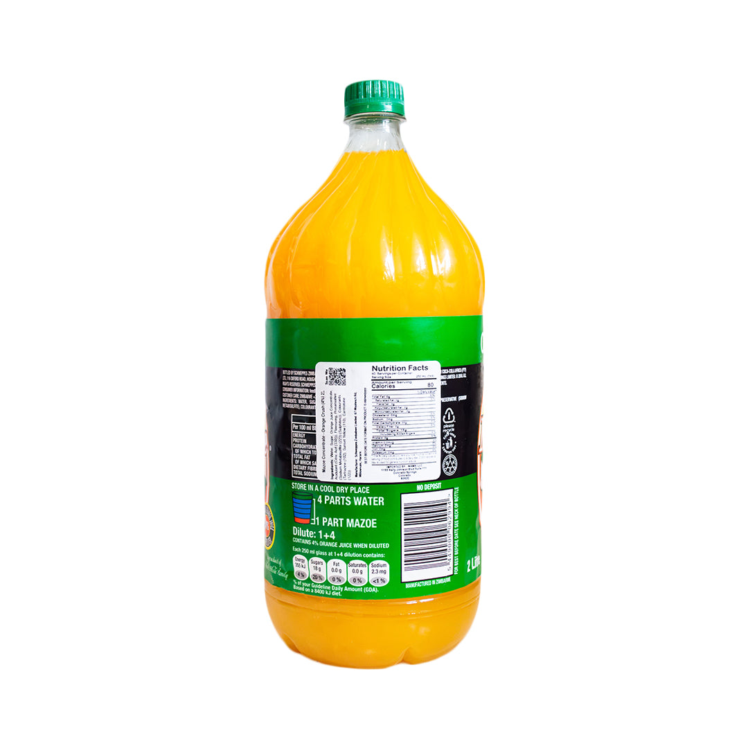 Mazoe Orange Flavoured Cordial 2L