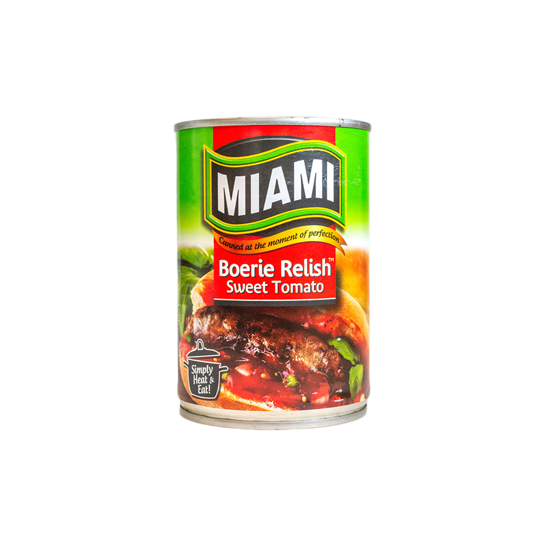 Miami Boerie Relish Sweet Tomato 450g – South African Food, Biltong ...