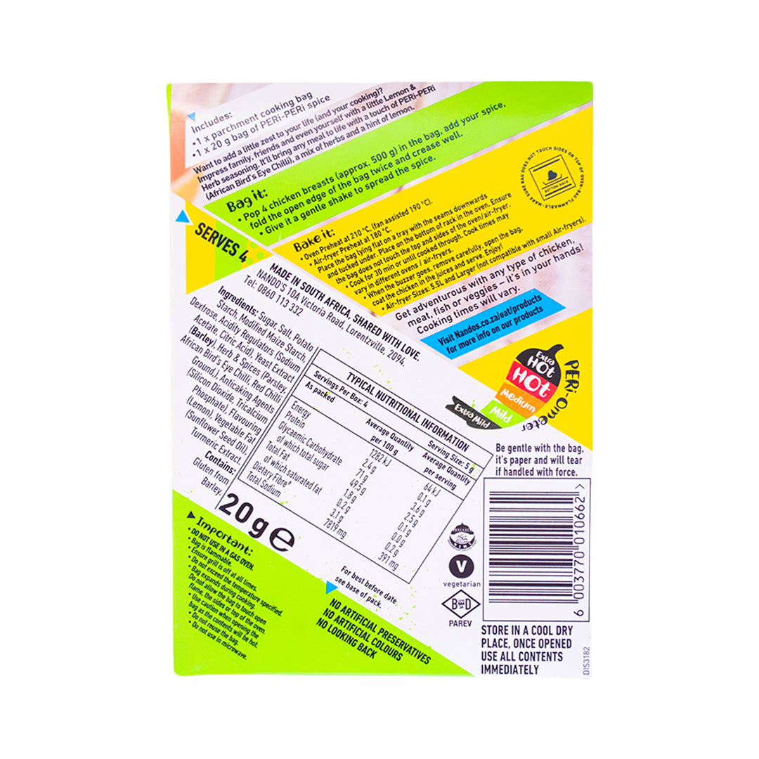 Nando's Peri-Peri Lemon & Herb Bag Bake 20g