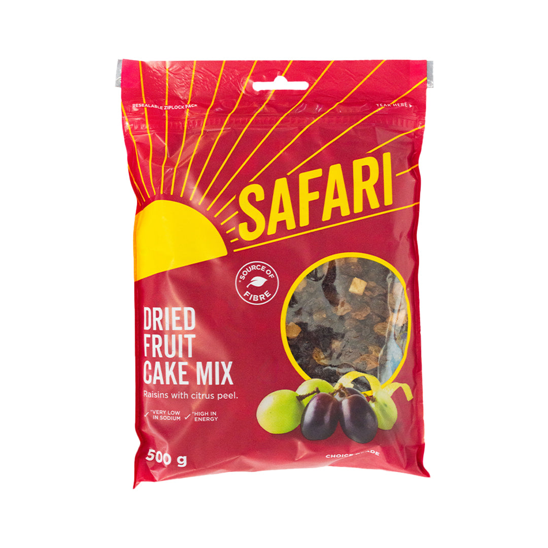 Safari Dried Fruit Cake Mix 500g