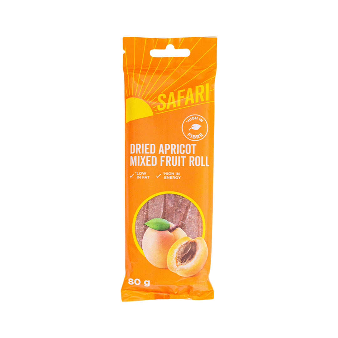 Safari Dried Apricot Fruit Roll 80g