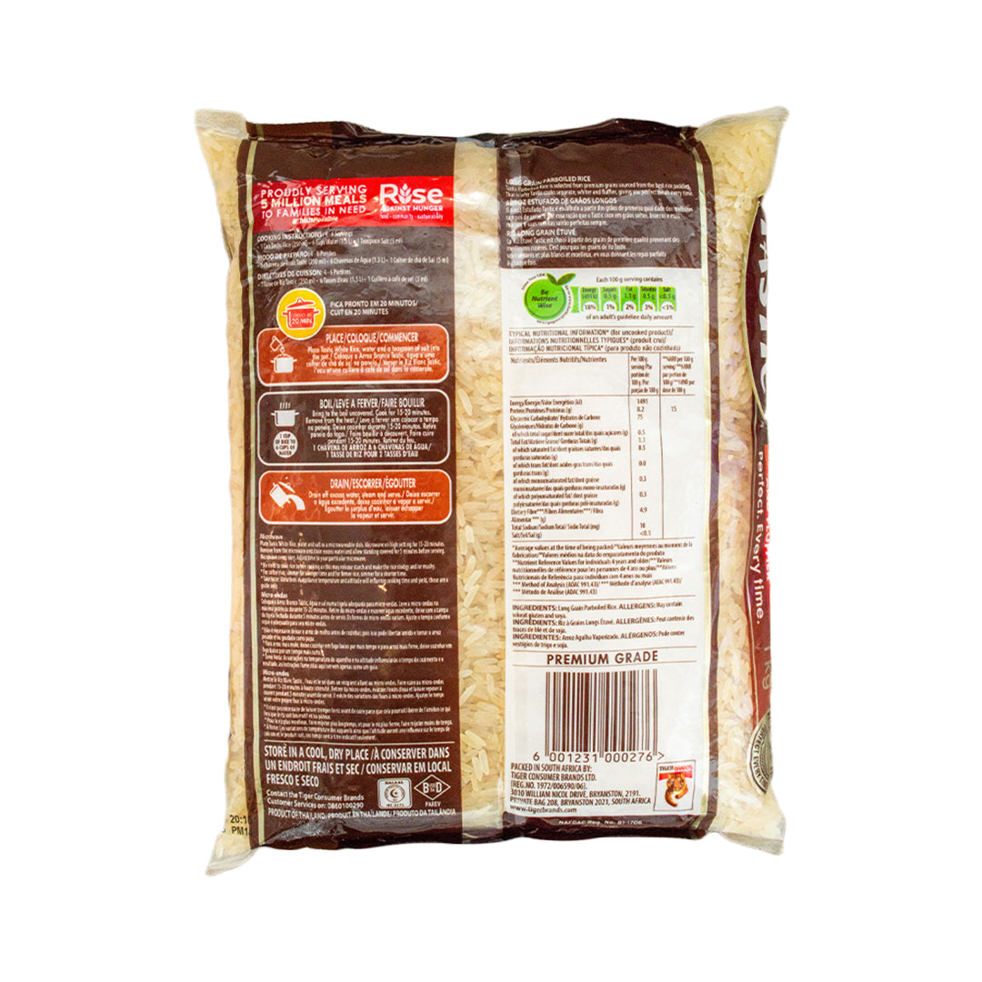 Tastic Long Grain Parboiled White Rice 1kg