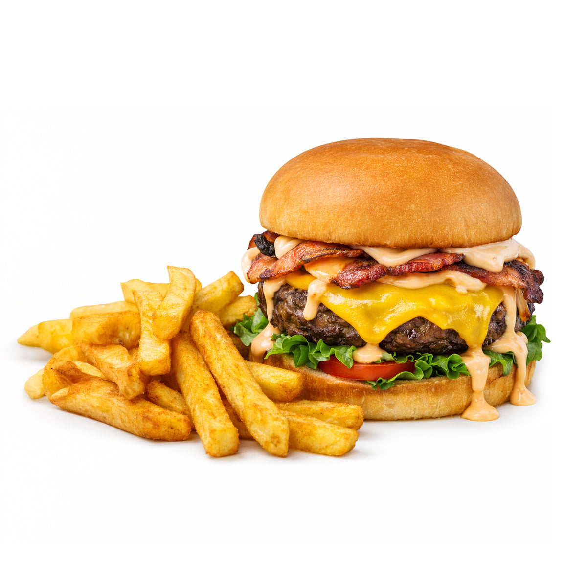 Smoked Bacon Cheese Burger